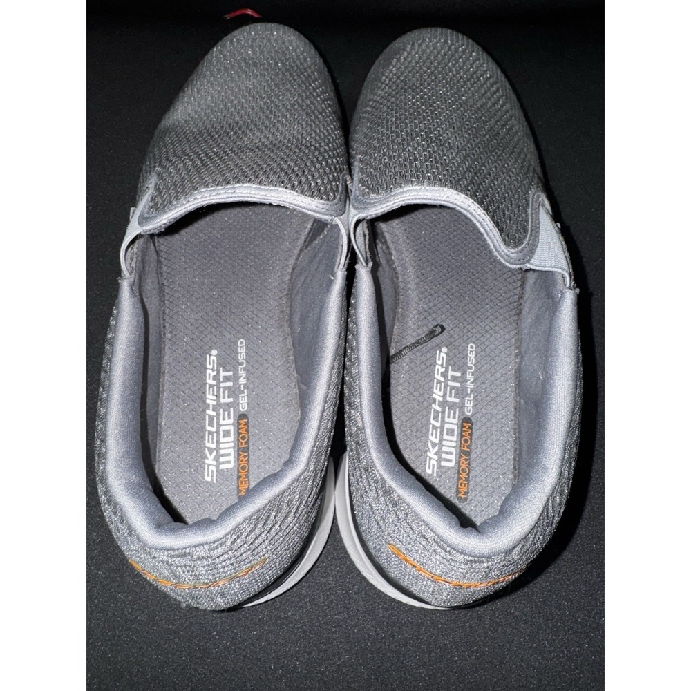 Skechers Equalizer Dual Lite Slip On Shoes Gray Memory Foam Men's Size 11.5 - Picture 5 of 9
